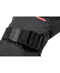 Alpine Swiss Men's Waterproof Snow Gloves Zipper Pockets Winter Sport Mittens