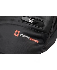Alpine Swiss Men's Waterproof Snow Gloves Zipper Pockets Winter Sport Mittens