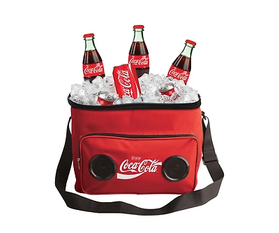Coca-Cola Insulated Thermal Cooler Bluetooth Speaker Bag