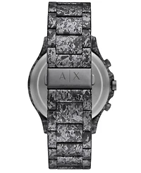 A|X Armani Exchange Men's Quartz Chronograph Gunmetal Stainless Steel Watch 46mm