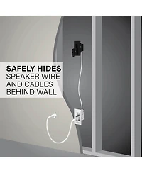 Sanus Universal Tilt & Swivel Speaker Wall Mount and Power Kit - Each