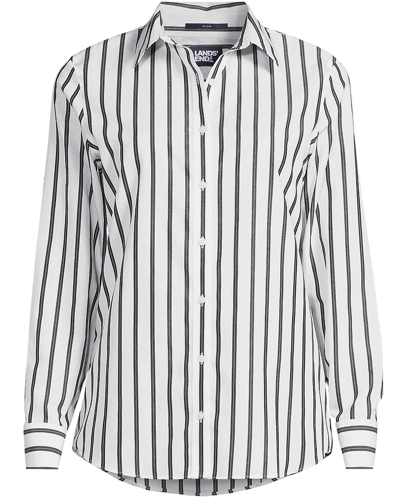 Lands' End Women's No Iron Button Front Shirt