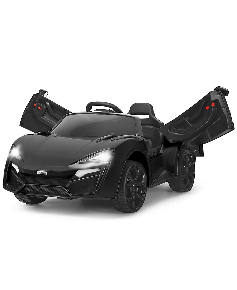 12V Kids Ride On Car 2.4G Rc Electric Vehicle w/ Lights MP3 Openable Doors