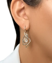 Le Vian Crazy Collection Chocolate Diamond & Nude Swirl Drop Earrings (1-1/2 ct. t.w.) 14k Rose Gold