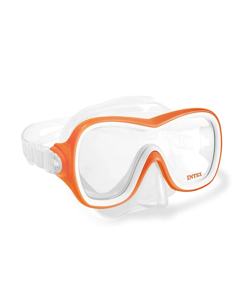 Intex Wave Rider Hypoallergenic Latex Free Mask & Easy Flow Snorkel Swim Set