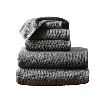 Linery & Co. Cotton Textured -Piece Bath Towel Set