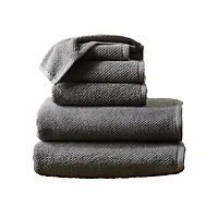 Linery & Co. Cotton Textured -Piece Bath Towel Set