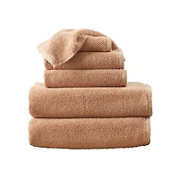 Linery & Co. Cotton Textured 6-Piece Bath Towel Set