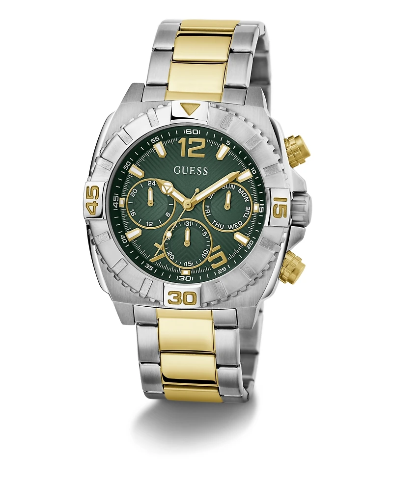 Guess Men's Multi-Function Two-Tone Stainless-Steel Watch 44mm
