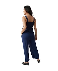 Ingrid + Isabel Maternity Smocked Bodice Jumpsuit