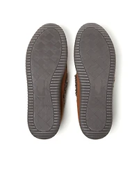 Dearfoams Men's Alexander Microsuede Moccasin House Shoe Slipper