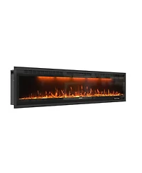Mondawe 5120 Btu Electric Fireplace With 3 Colors Selectable And Buttons Or Remote Control