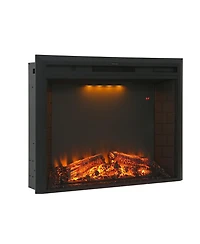 Mondawe 5000 Btu Electric Fireplace With 5 Brightness Levels/3 Colors And Buttons Or Remote Control