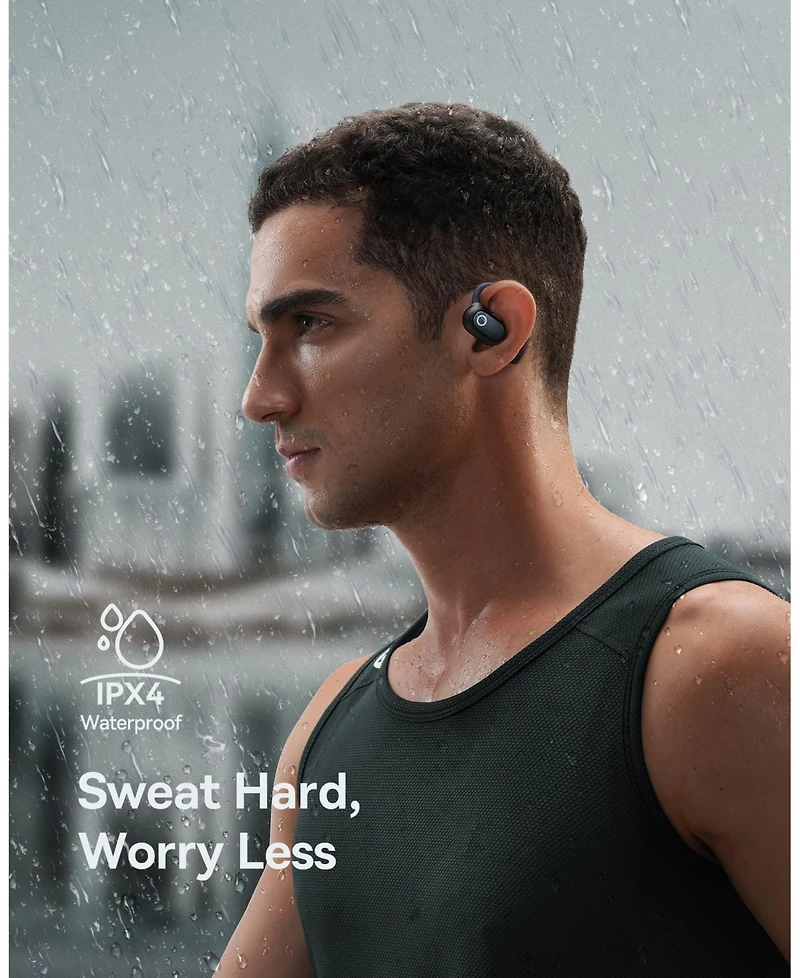 Baseus True Wireless Earbuds Bluetooth 5.3 Open Ear Headphones Sport Earphones,Eli Fit White