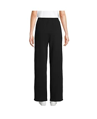 Lands' End Women's Serious Sweats High Rise Relaxed Straight Leg Pants