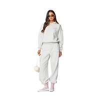 Edikted Womens Sasha Bow Detail Hoodie