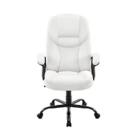 Yaheetech Faux Leather Executive Office Chair Computer Desk