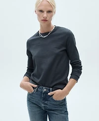 Mango Women's Blanca Straight-Fit Cropped Jeans