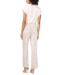 Vince Camuto Women's Pull-On Sequin Flare Pants