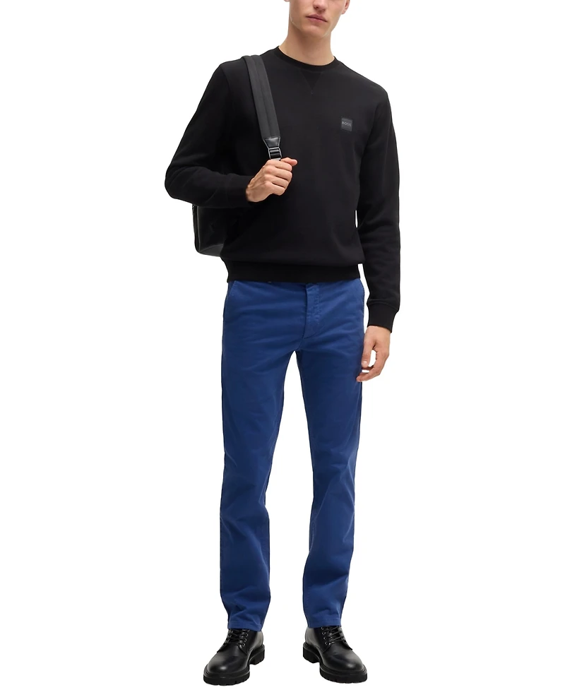 Boss by Hugo Boss Men's Stretch-Cotton Satin Slim-Fit Chinos