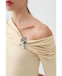 Nocturne Women's One-Shoulder Midi Dress