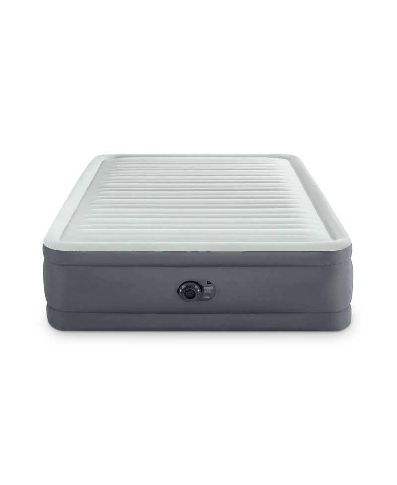 Intex PremAire I Fiber-Tech Elevated Airbed Mattress with Built-In Pump, Queen