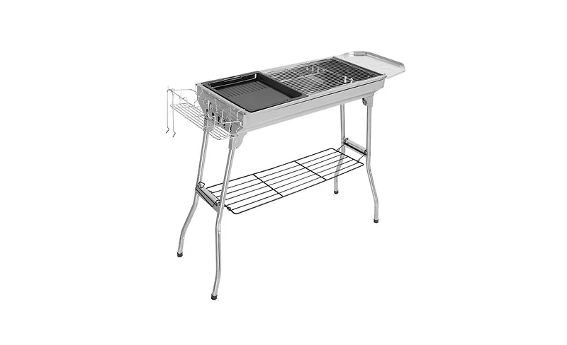 Slickblue Portable Stainless Steel Bbq Grill for Easy Outdoor Cooking