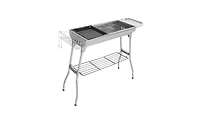 Slickblue Portable Stainless Steel Bbq Grill for Easy Outdoor Cooking