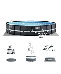 Intex Ultra Xtr Frame 14' x 42" Round Above Ground Outdoor Swimming Pool Set
