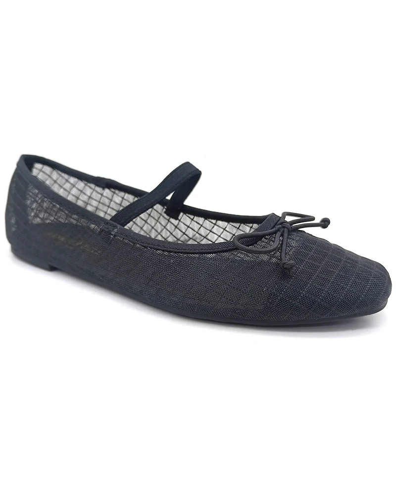 Kenneth Cole New York Women's Myra Mesh Square Toe Ballet Flats