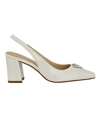 Guess Women's Valinda Slingback Snip Toe Block Heel Sandal