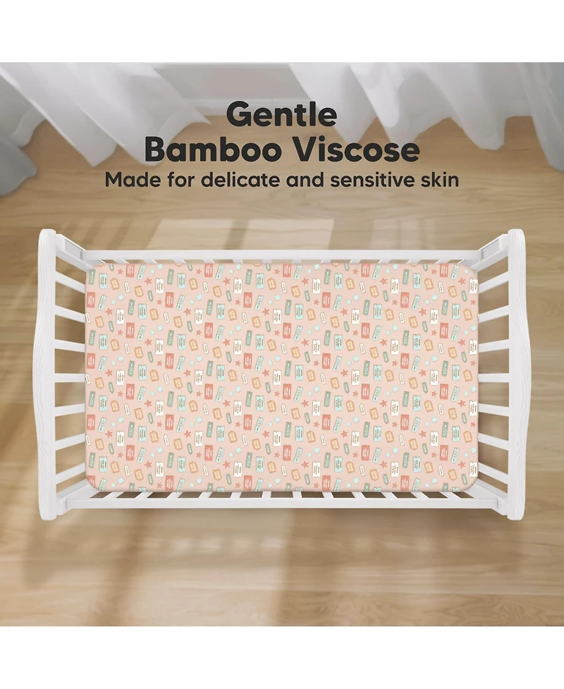 KeaBabies 2pk Fitted Crib Sheets for Boys, Girls, Baby Sheet, Standard Nursery Sheet Cover