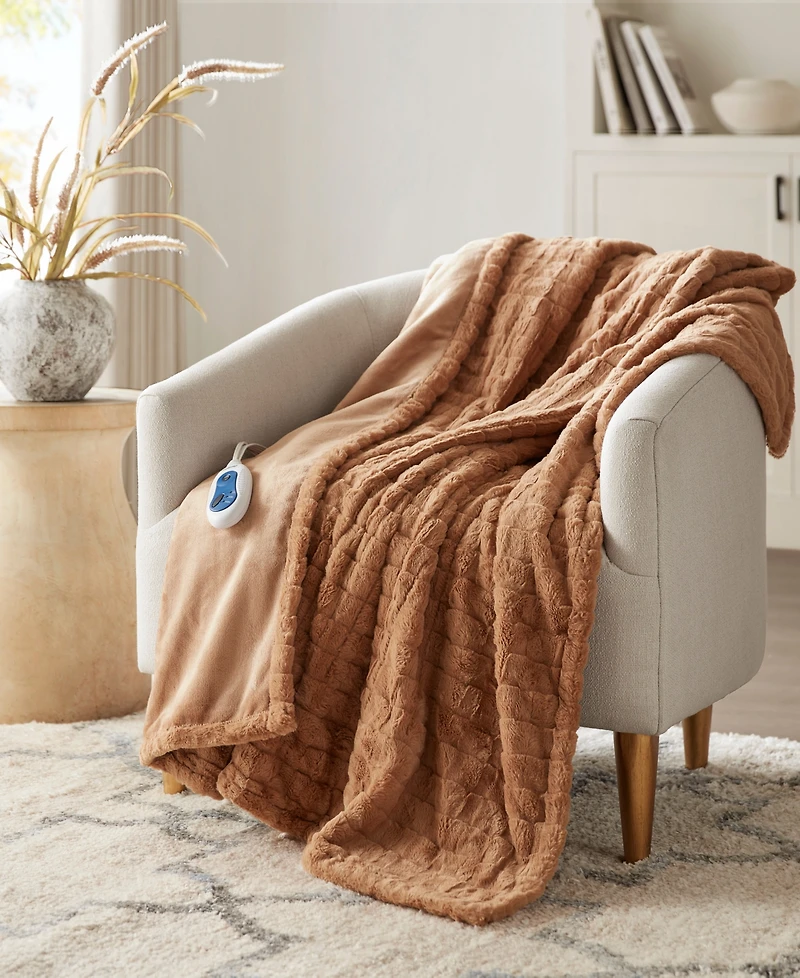 Beautyrest Zuri Electric Faux-Fur Throw, 50" x 70"