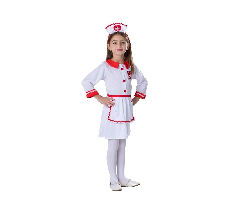 Dress Up America Red Cross Nurse Costume Set - Toddler Girls