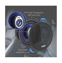 Pyle 4" Two-Way Car Speakers, 180 Watt, Blue
