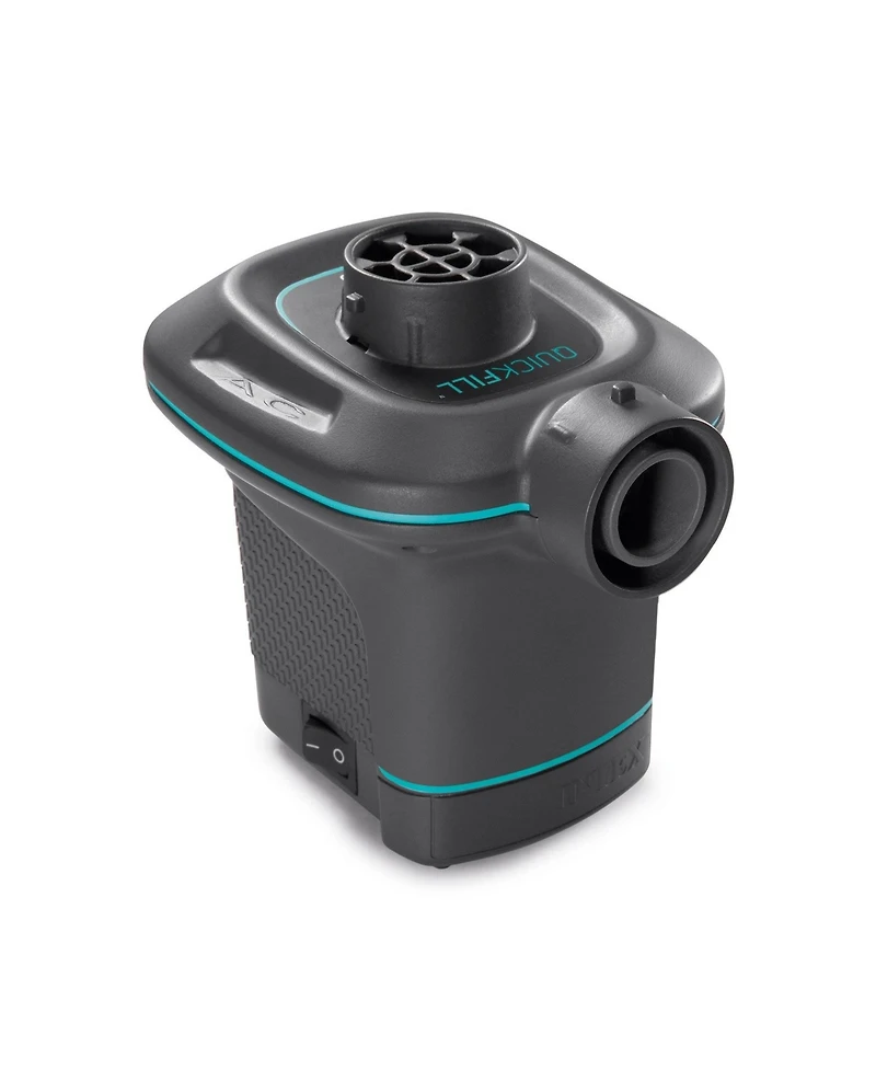 Intex 120V Ac Electric Air Pump & Inflatable Corduroy Beanless Bag Lounge Chair