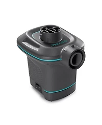 Intex 120V Ac Electric Air Pump & Inflatable Corduroy Beanless Bag Lounge Chair