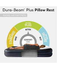 Intex Dura Beam Plus Pillow Raised Airbed Mattress with Built in Pump, Twin