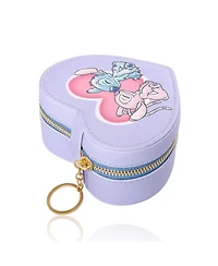 Disney Lilo and Stitch Angel Zippered Heart Shaped Jewerlry Travel Case