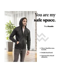 Mio Marino Men's Premium Zip-Up Hoodie for Men with Smooth Silky Matte Finish & Cozy Fleece Inner Lining Sweater Hood