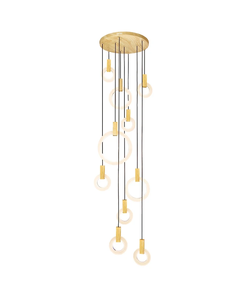 Cwi Lighting 96" Metal Anello Led Pendant