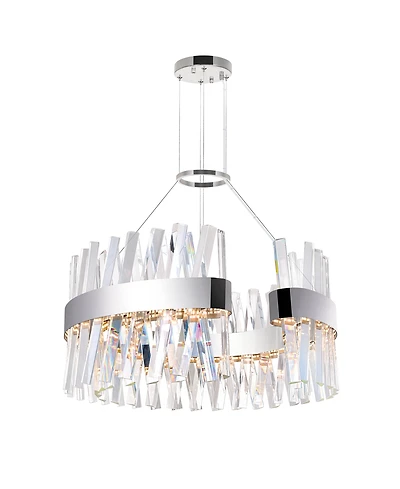 Cwi Lighting 14" Metal Glace Led Chandelier