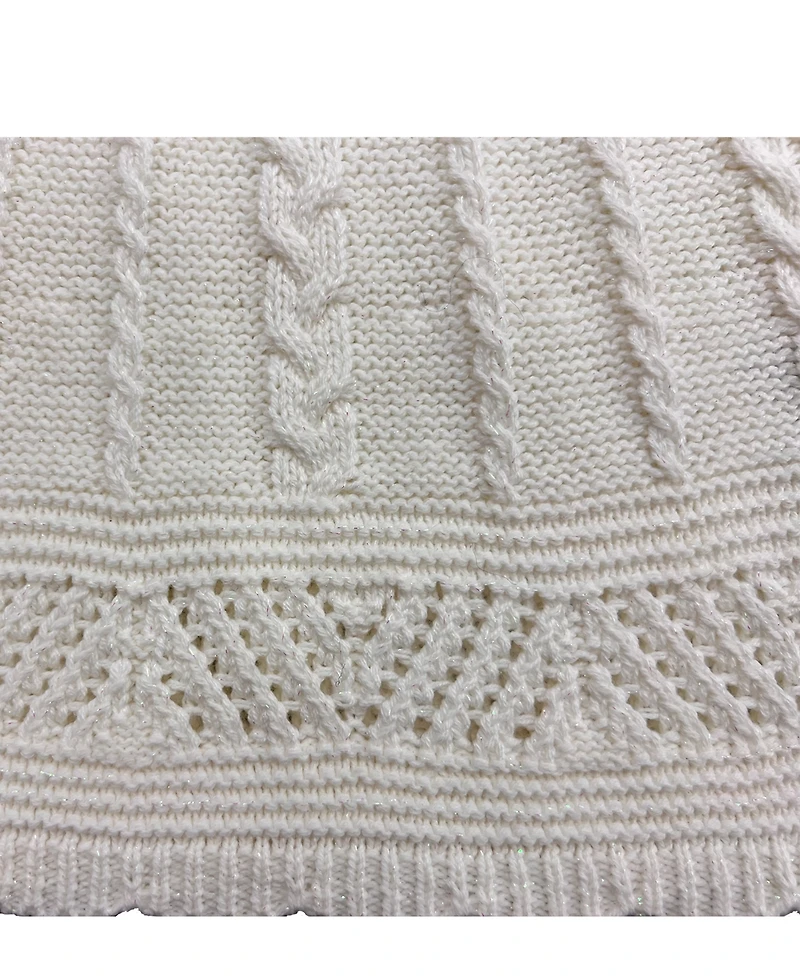 Blueberi Boulevard Infant and Toddler Fit-and-Flare Cabled Sweater Dress
