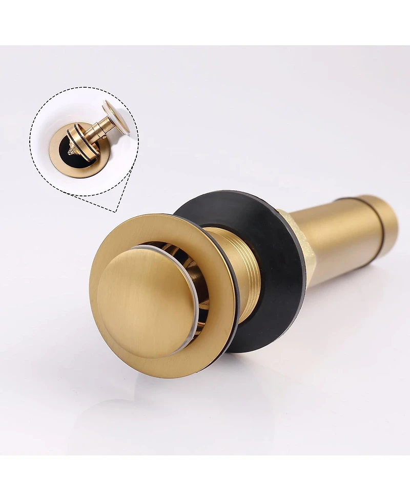 Slickblue 2-Handle 4-Inch Brushed Gold Bathroom Faucet Elegant and Stylish Design