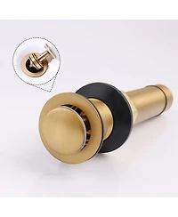 Slickblue 2-Handle 4-Inch Brushed Gold Bathroom Faucet Elegant and Stylish Design