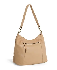 American Leather Co. Mercer Woven Top Zip Hobo
