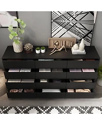 Homsee White Chest of Drawers for Home Storage with 12-Drawer