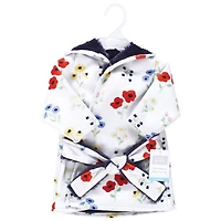 Hudson Baby Girls Mink with Faux Fur Lining Pool and Beach Robe Cover-ups