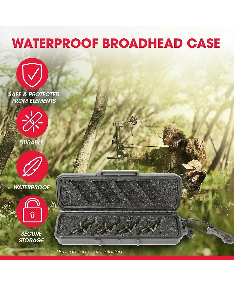 Skb Cases iSeries 3I-0702-1B-bh Hard Exterior Watertight Broadhead Arrow Case