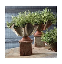 Galvanized Handkerchief Planter